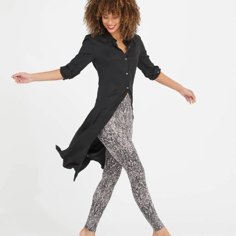 Spanx Python Print Look-At-Me-Now Seamless Leggin… - image 3